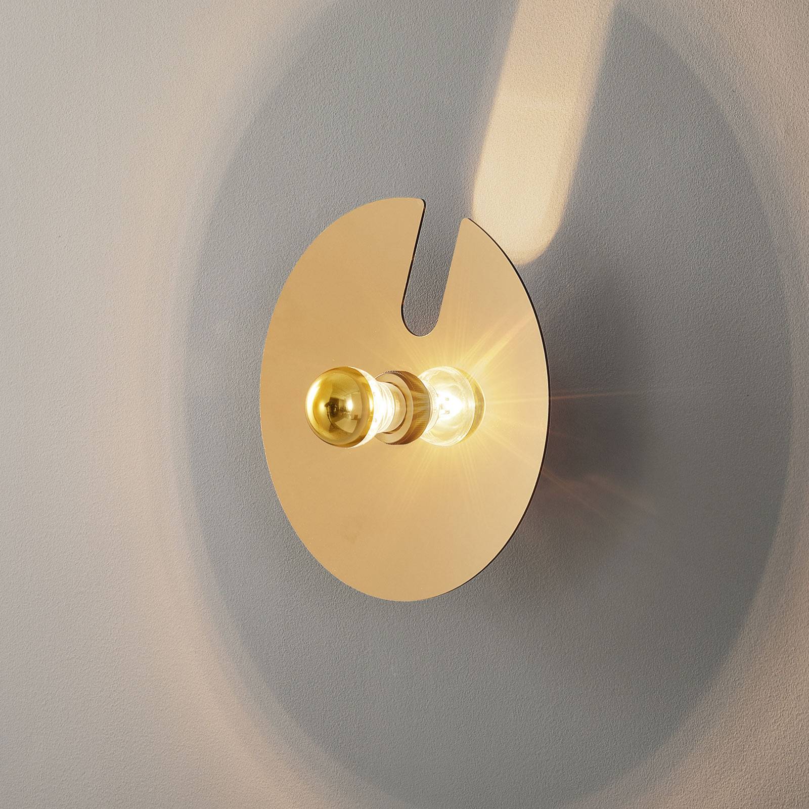 WEVER & DUCRÉ Mirro 1.0 væglampe 30 cm sort-guld