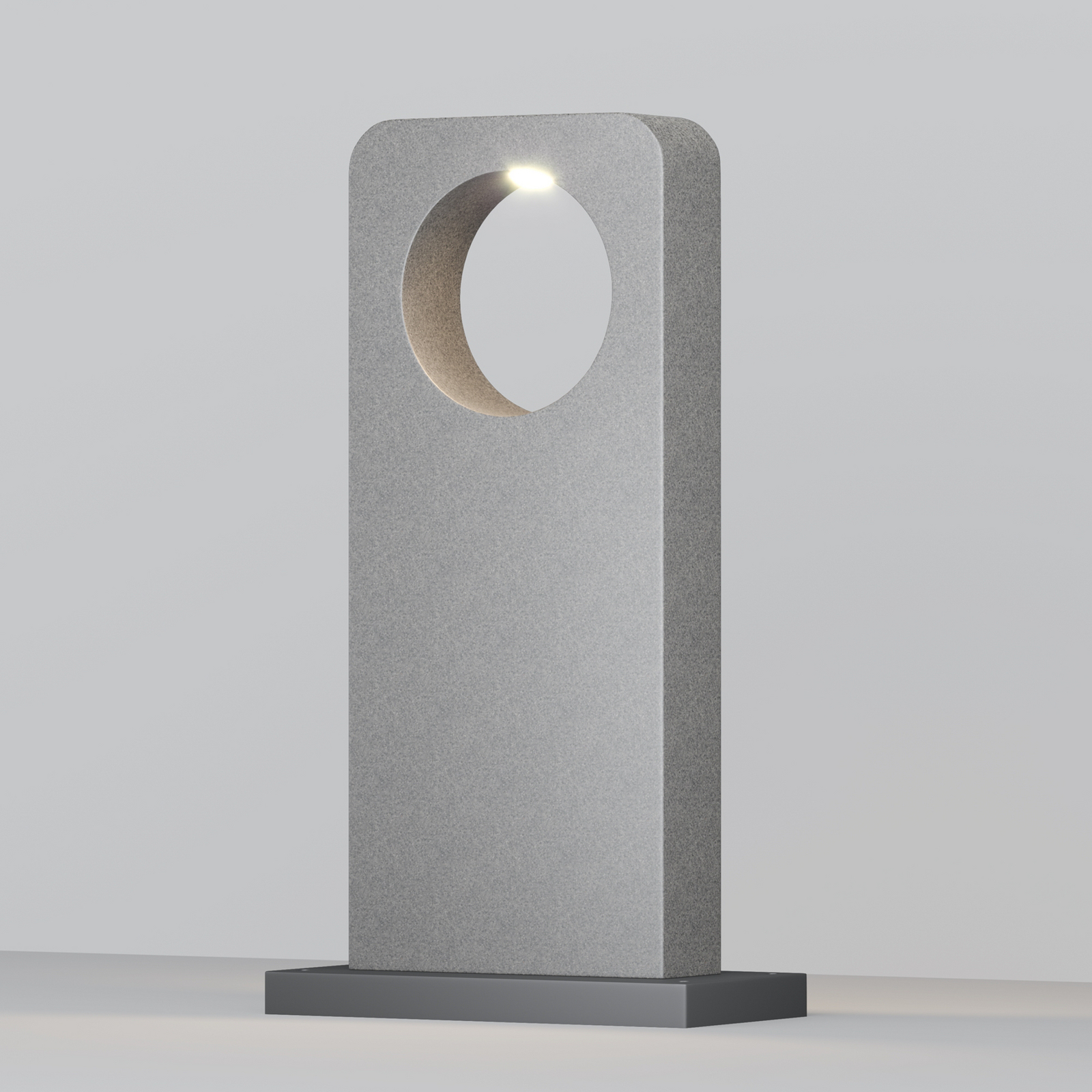 LED tuinpadverlichting BETONE, hoogte 74 cm, grijs, cementlook, IP65 LED tuinpadverlichting BETONE, hoogte 74 cm, grijs, cementlook, IP65