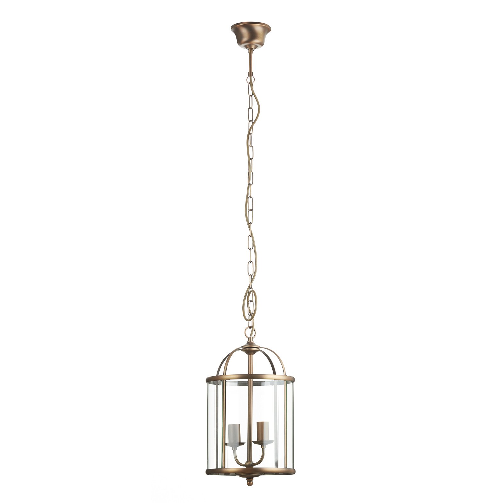 Candeeiro suspenso Pimpernel, Ø 23 cm, bronze