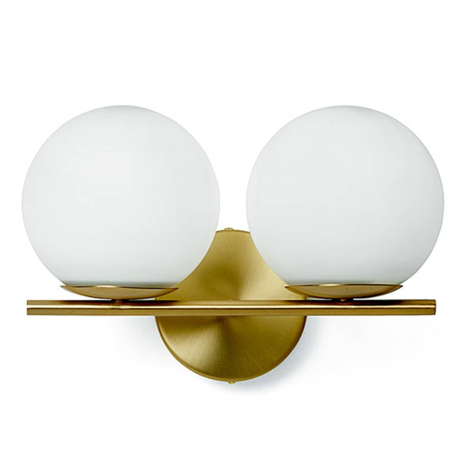 miloox by Sforzin Wandleuchte Jugen gold zweiflammig