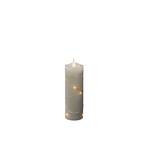 LED vaškinė žvakė kreminė šviesi gintaro spalvos 15,2 cm