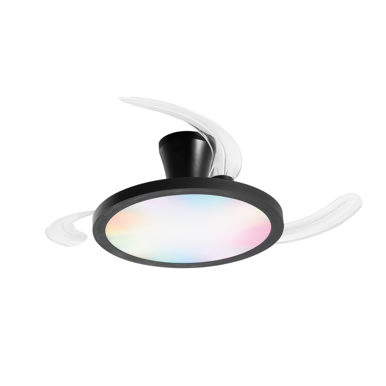 Condor-LED-kattotuuletin, musta, halkaisija 106 cm, CCT RGB, hiljainen