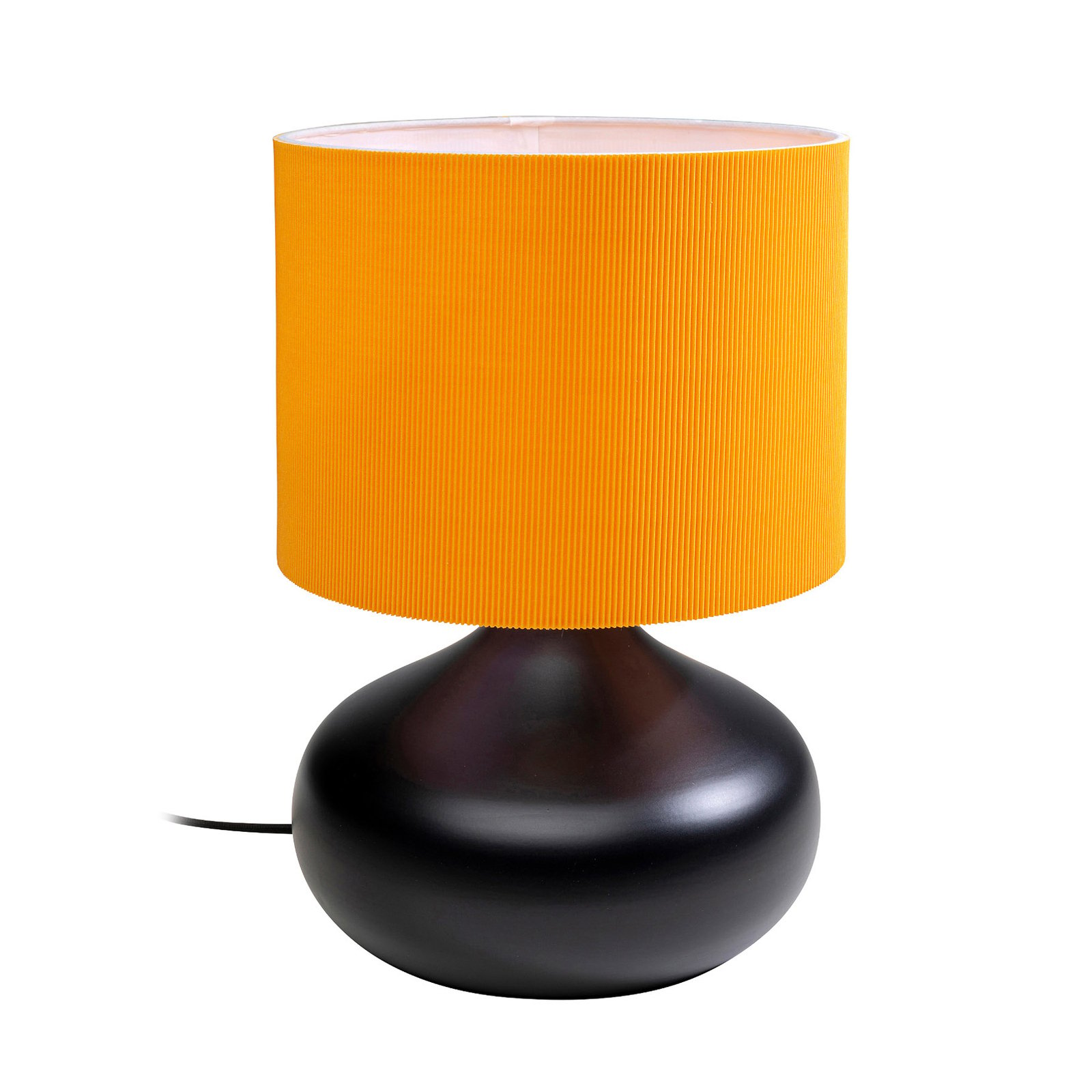 KARE Hit Parade lampada da tavolo, arancio/nero