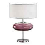 Stolní lampa Show Elisse 62 cm skleněný prvek růžová