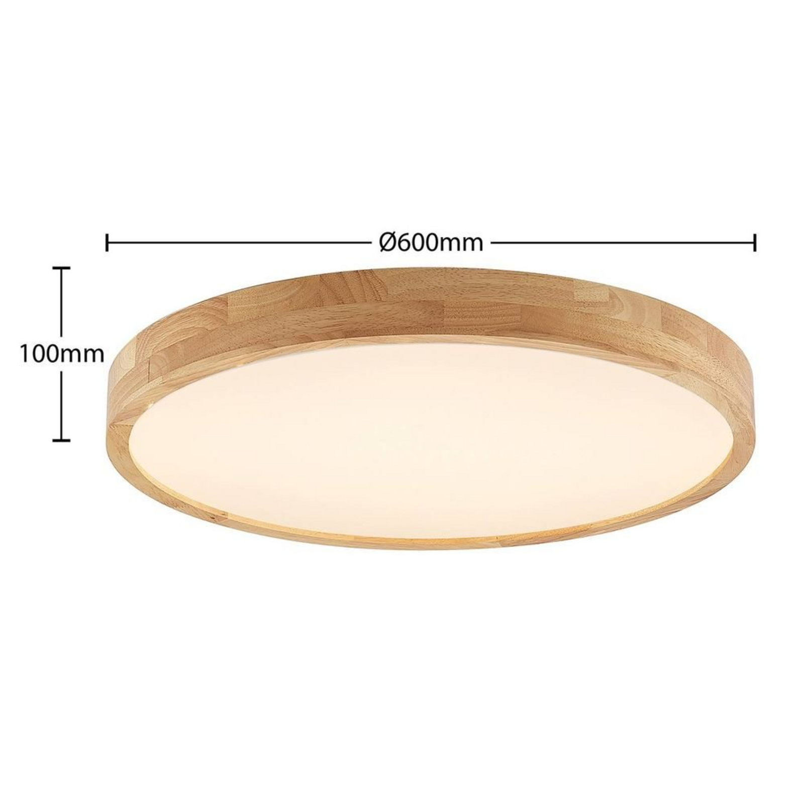 Lanira LED Plafonieră Ø60 Wood - Lindby