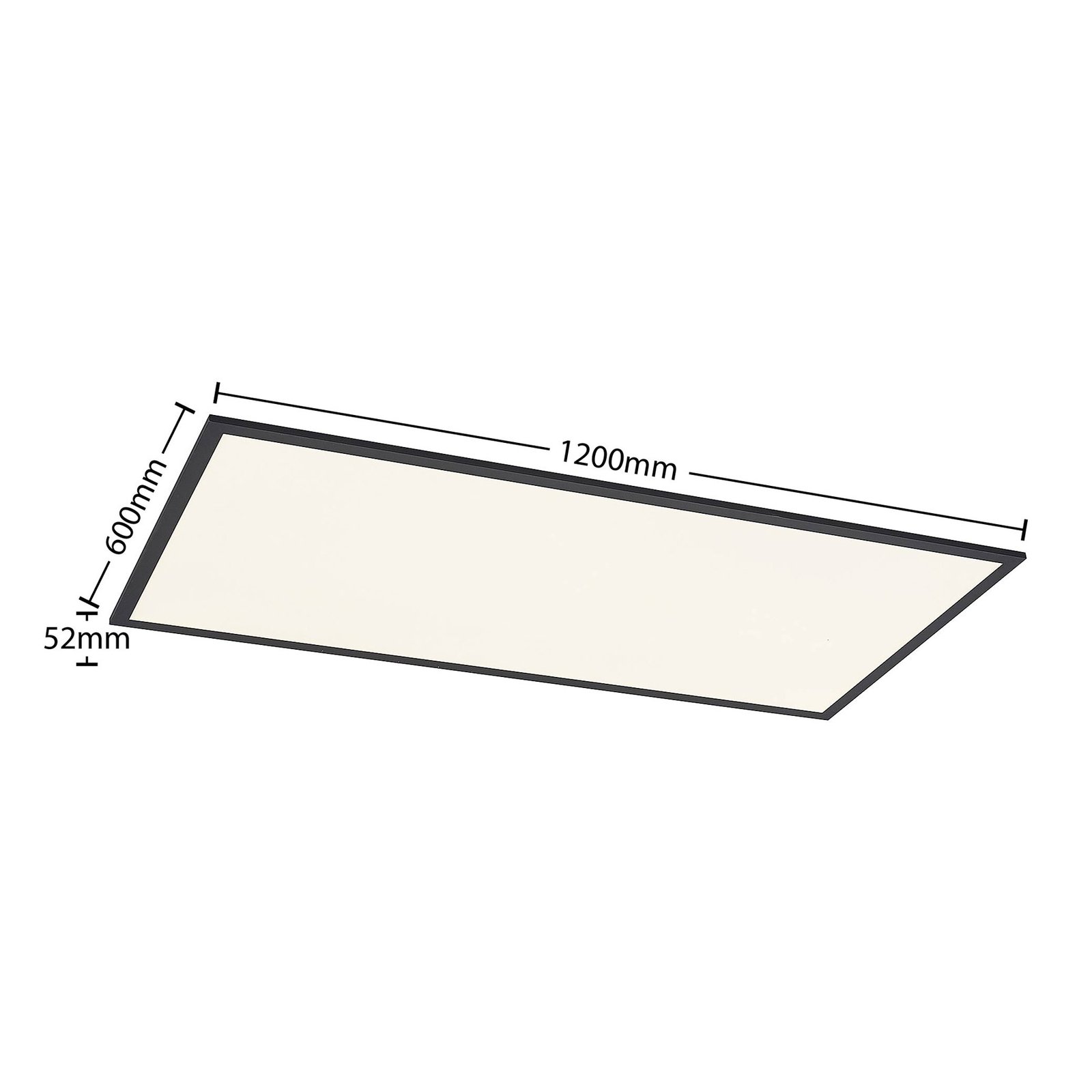 Nelios Ceiling Lamp LED 4000K 120x60 Black - Lindby