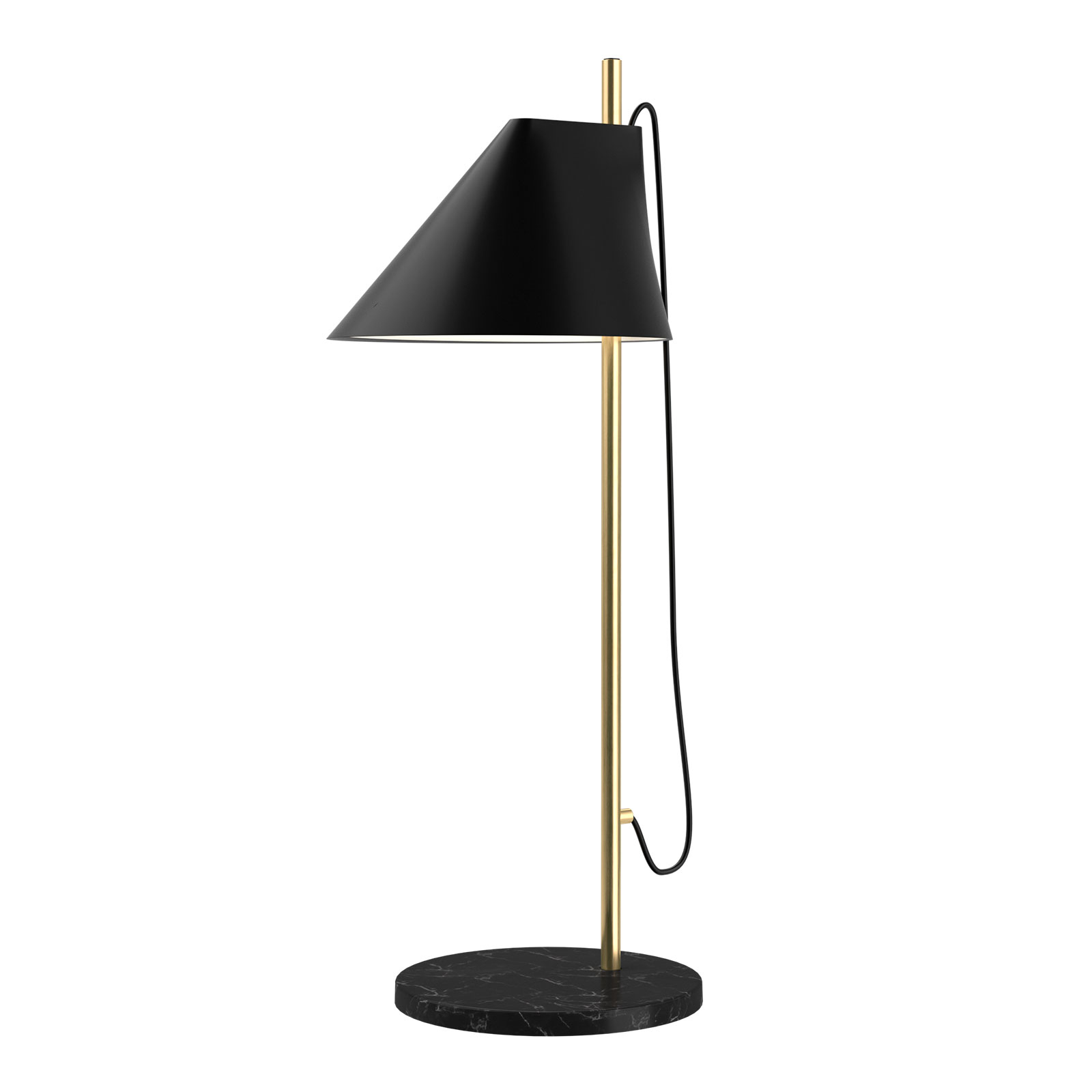 Louis Poulsen Marmor-Tischlampe Yuh Brass