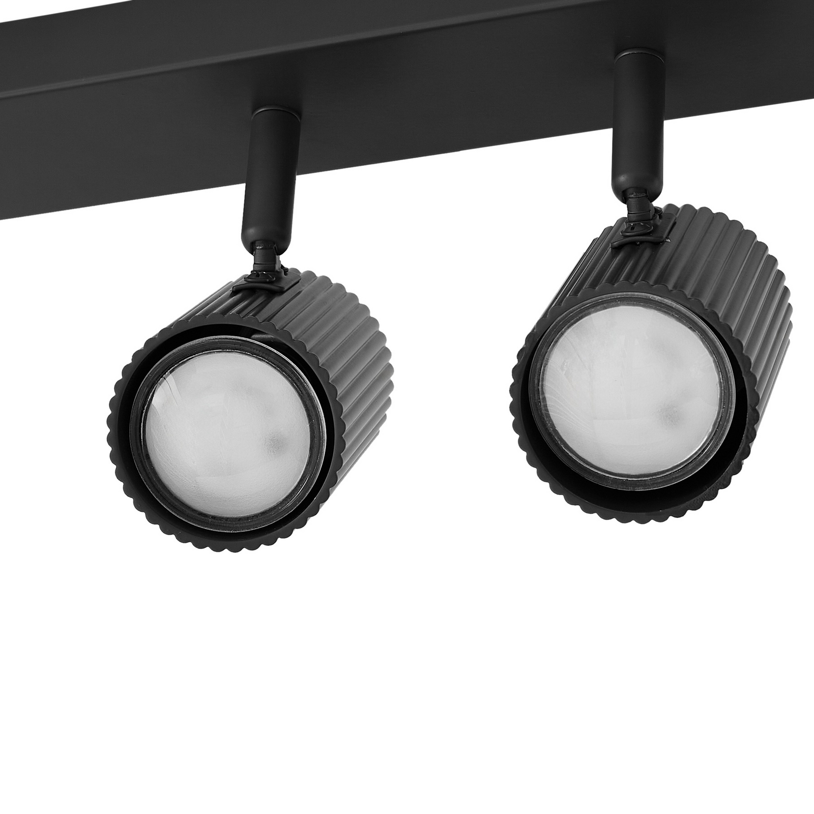 Lindby wandlamp Kardis, donkergrijs, 6-lamps, metaal, GU10