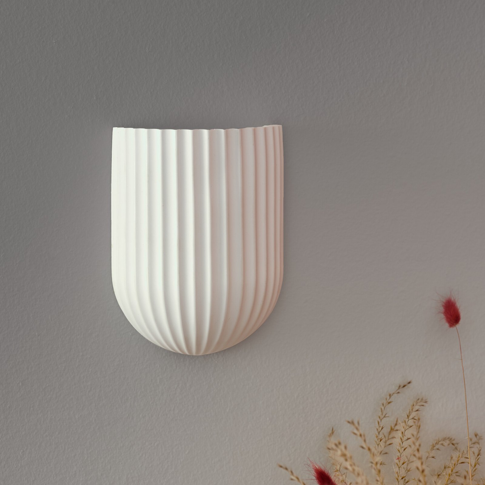 OSRAM Decor Plaster Routes wall light, white, plaster, GU10