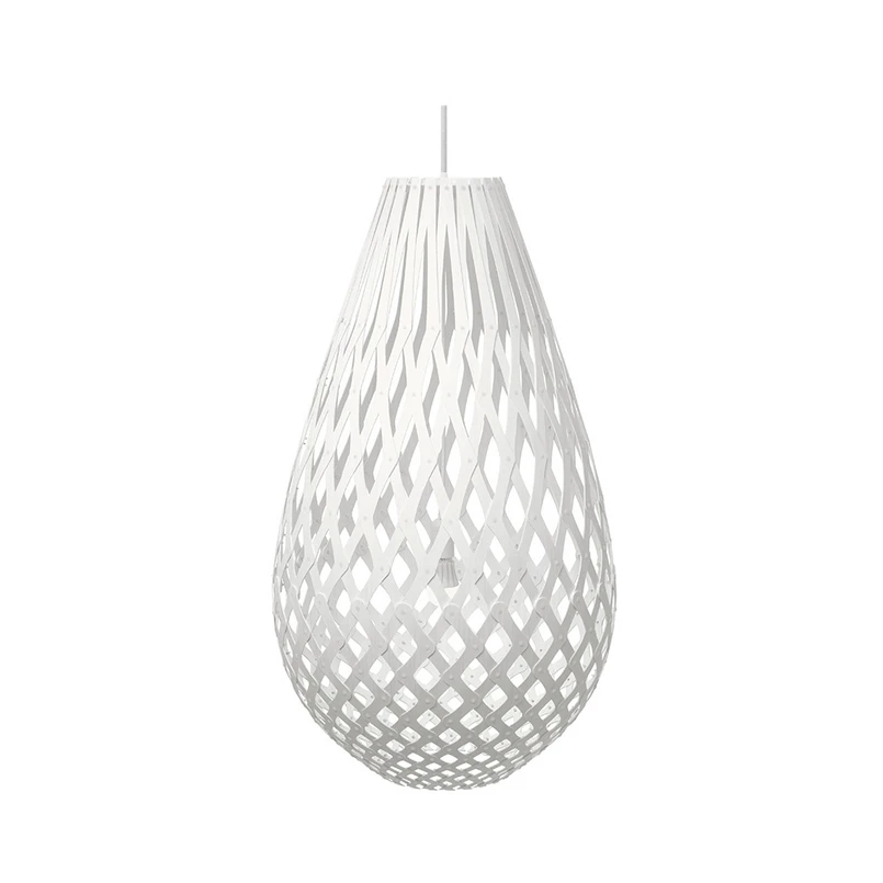 David Trubridge ltd - Koura Pendelleuchte H120 2 Seiten Weiß David Trubridge