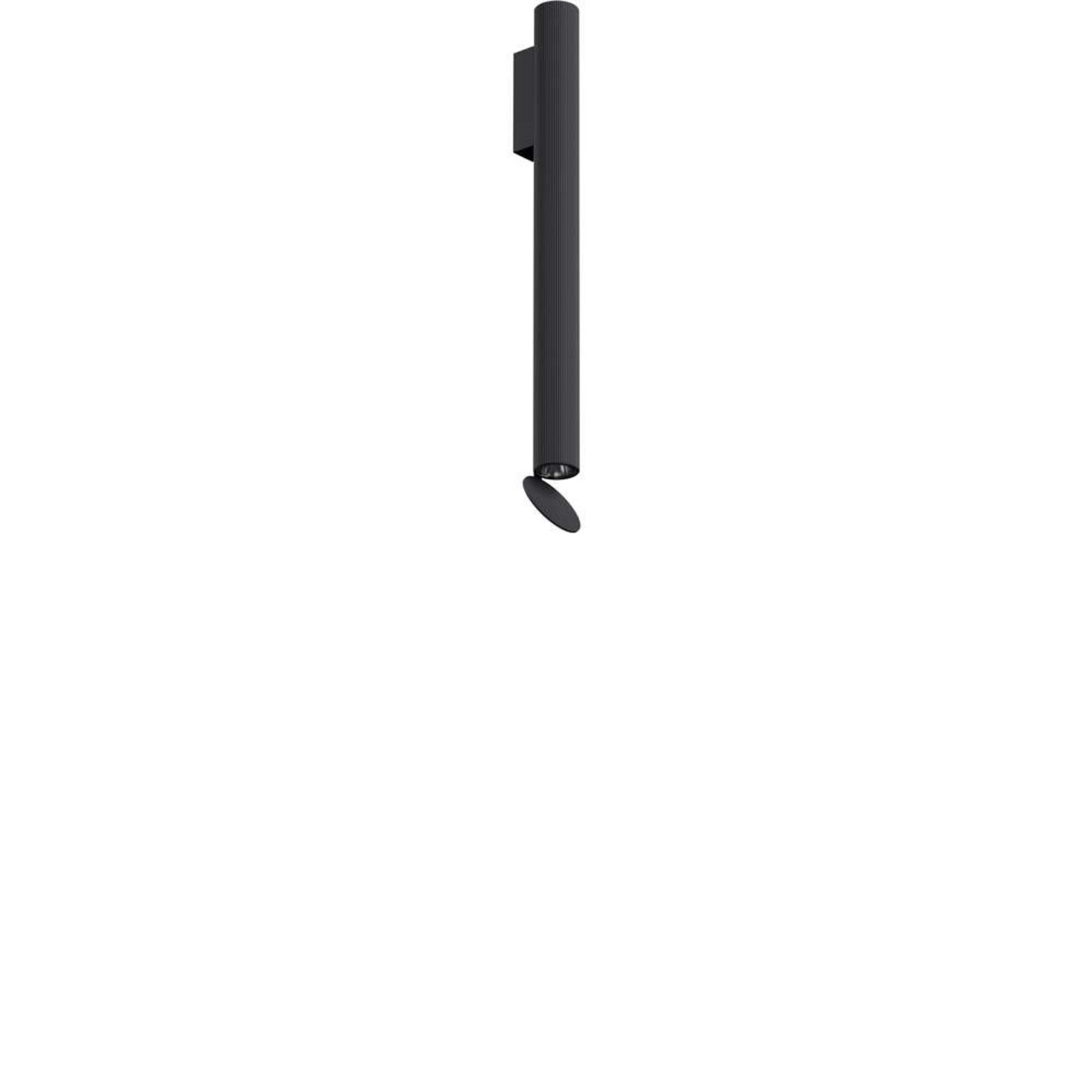 Flauta Riga Aplique de pared H500 Negro - Flos