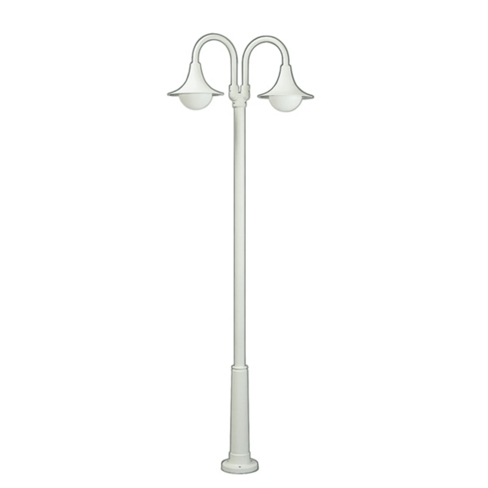 Lamp post 171, 2-bulb, white