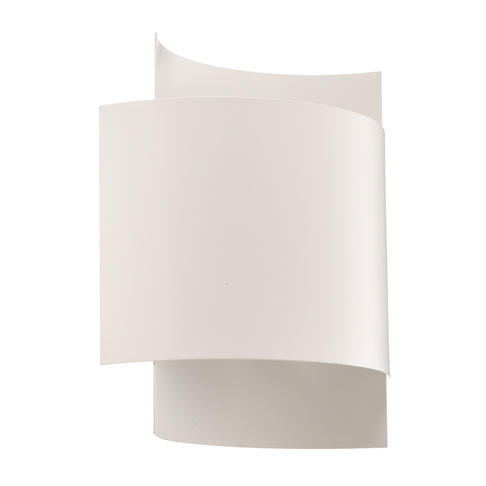 Pako fali lámpa két acéllemezből, fehér