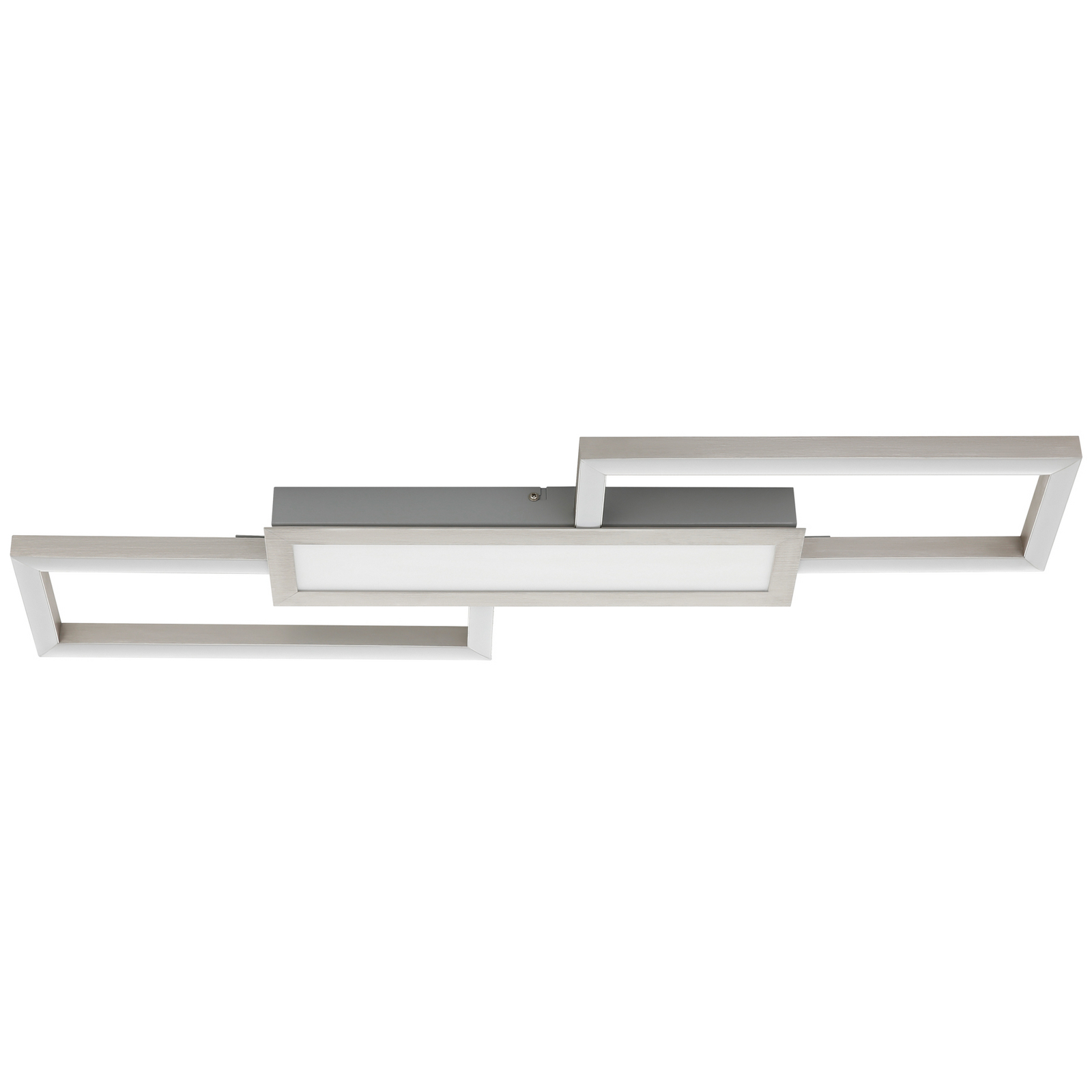 Plafonieră LED Monirote, nichel mat, lungime 78 cm, aluminiu, CCT