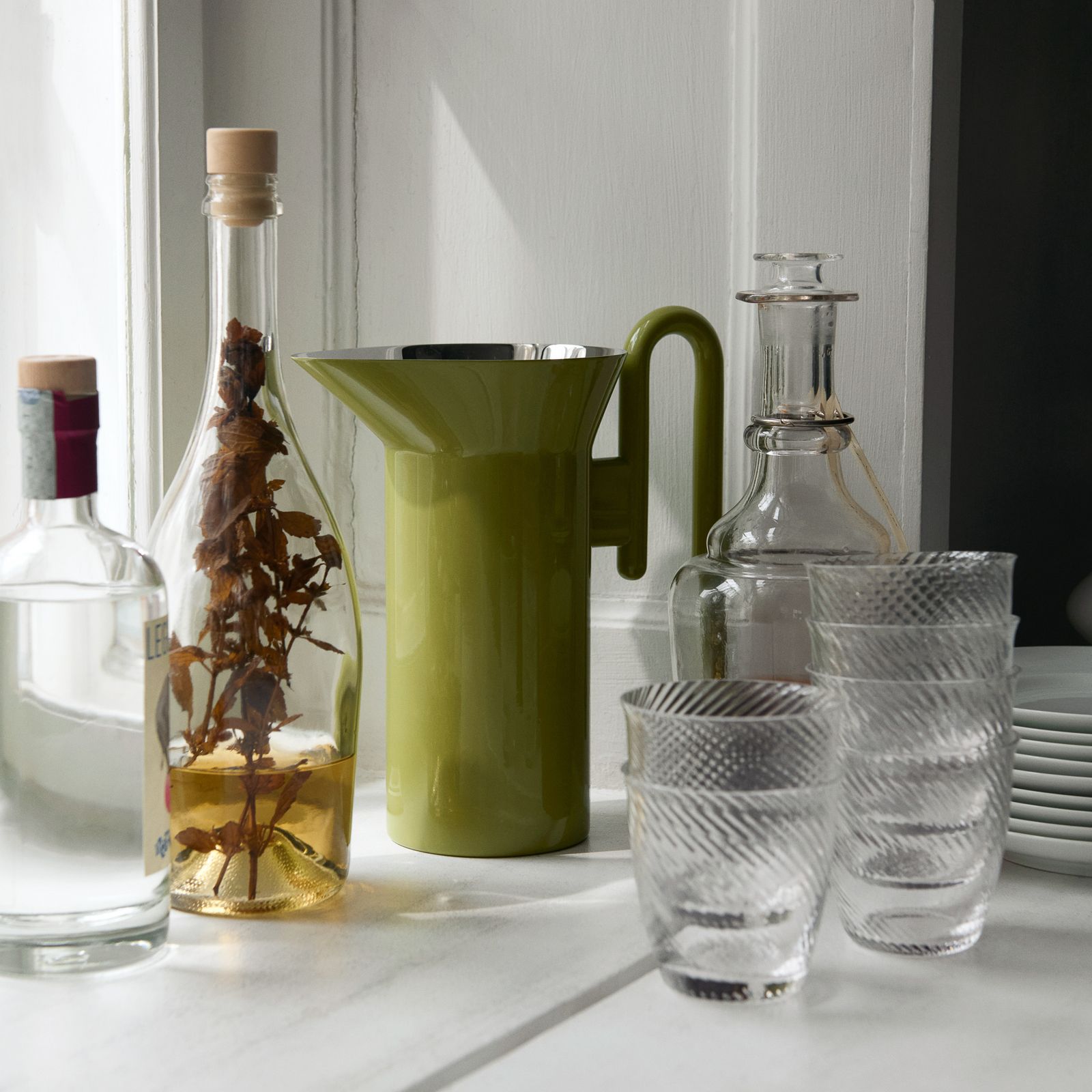 Momento JH38 Krug pistachio 24 cm hoch Stahl - &Tradition