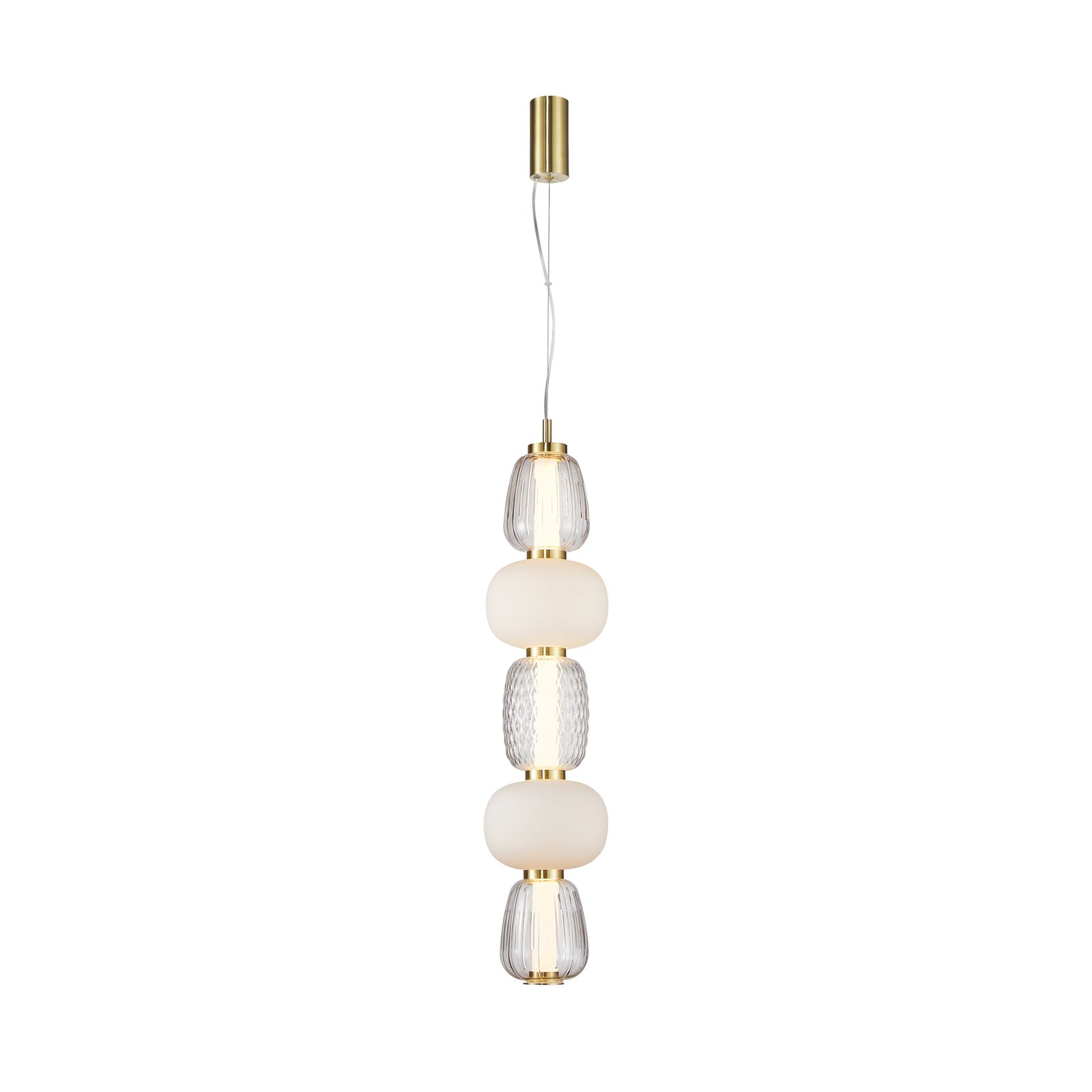 Pearl 5 Pendel Amber/Gold - Loom Design