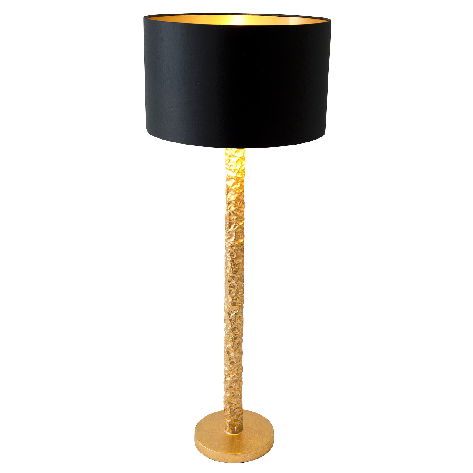 Lampada da tavolo Cancelliere Rotonda Chintz nero/oro