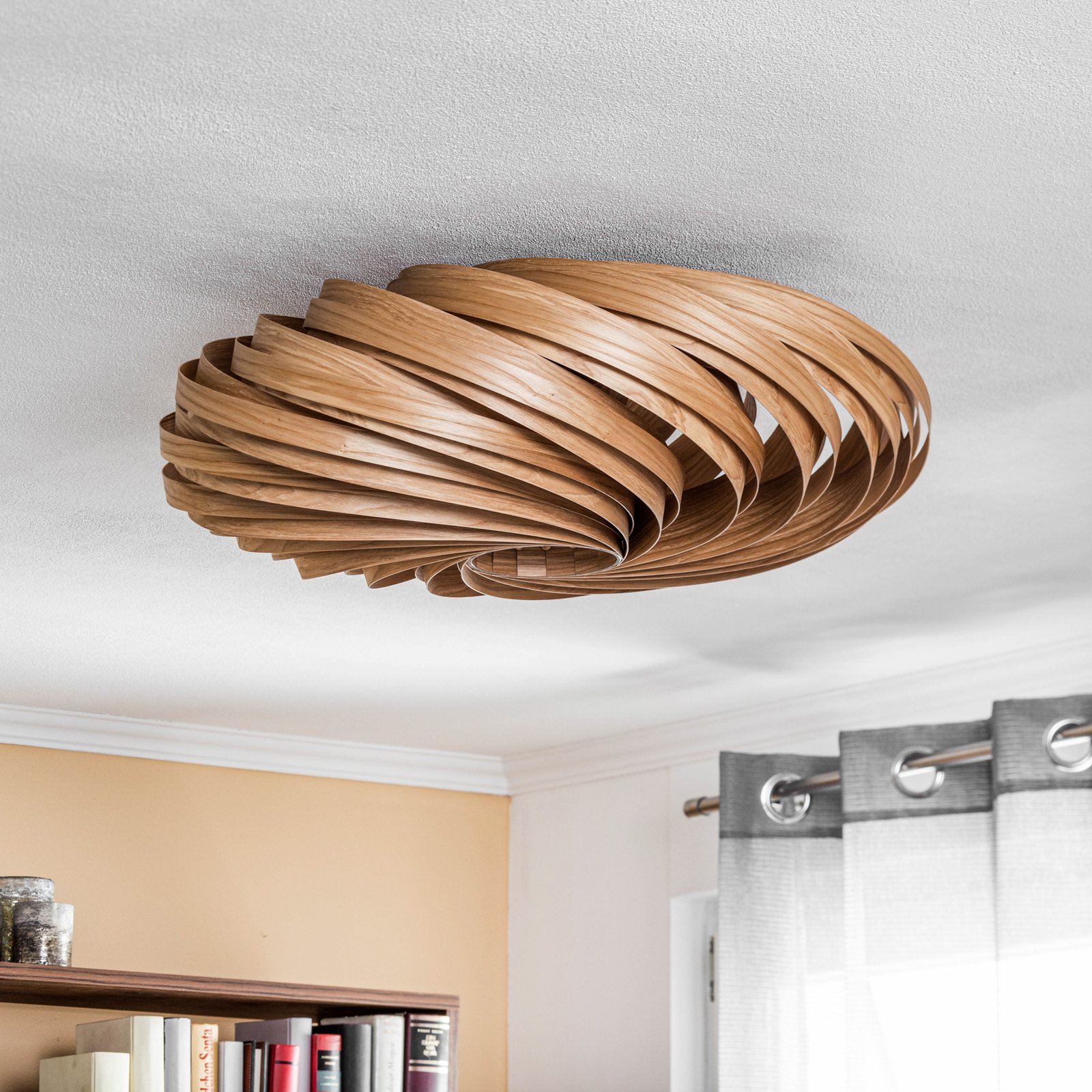 Gofurnit Veneria ceiling light, olive ash, Ø 60cm