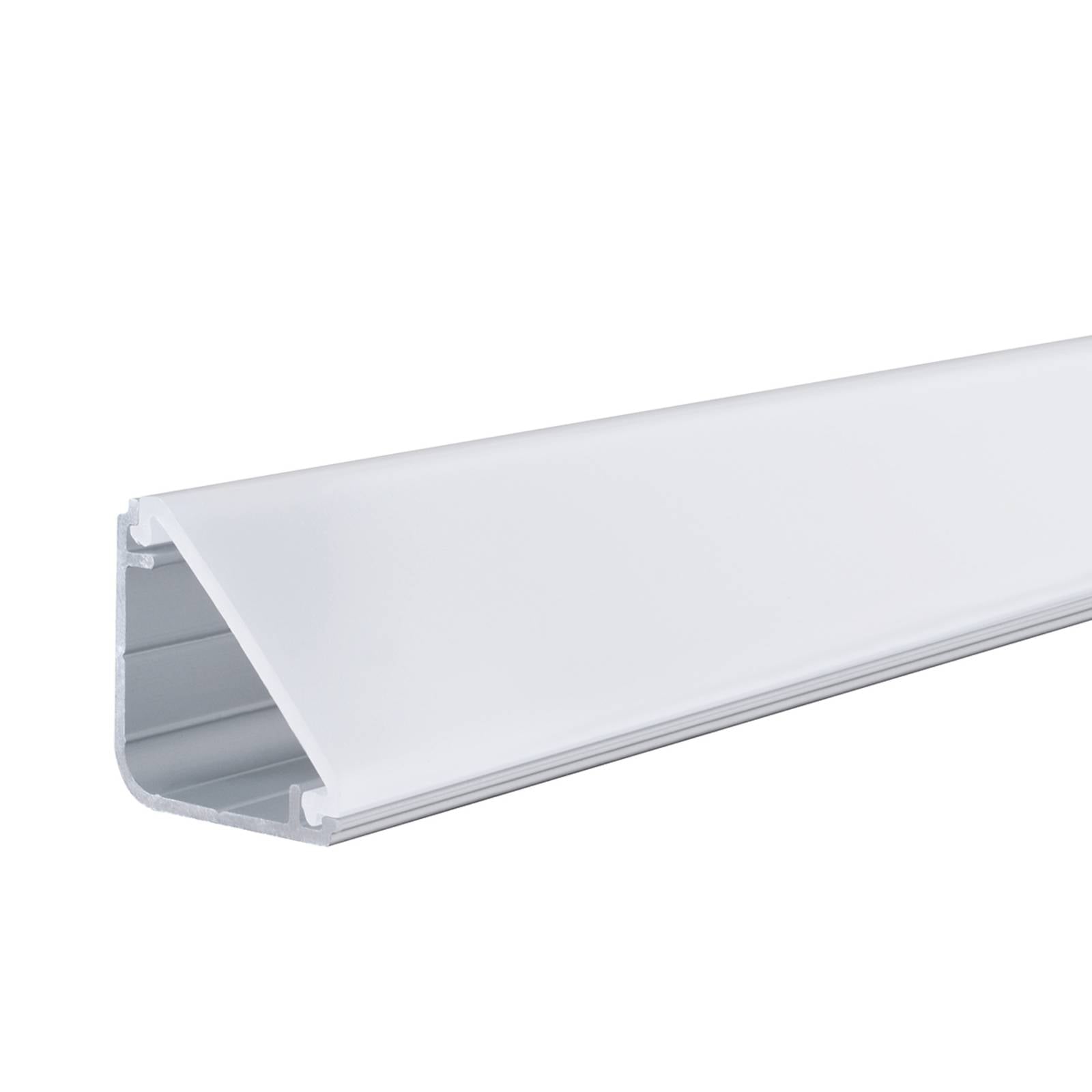 Delta Profil mit Diffusor 2 m Alu eloxiert Satin Alu Kunststoff Lichtbänder - Paulmann