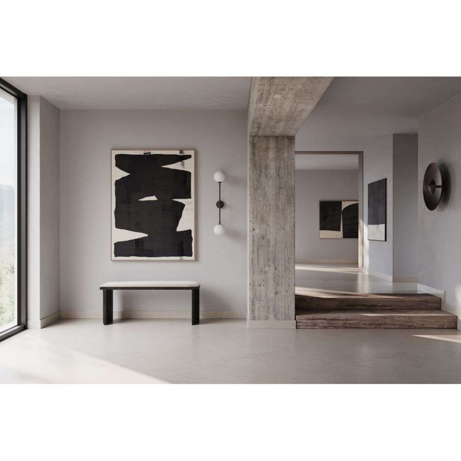 Drop Bulp Wandleuchte Grau 101 COPENHAGEN - Wohnzimmer - Metall