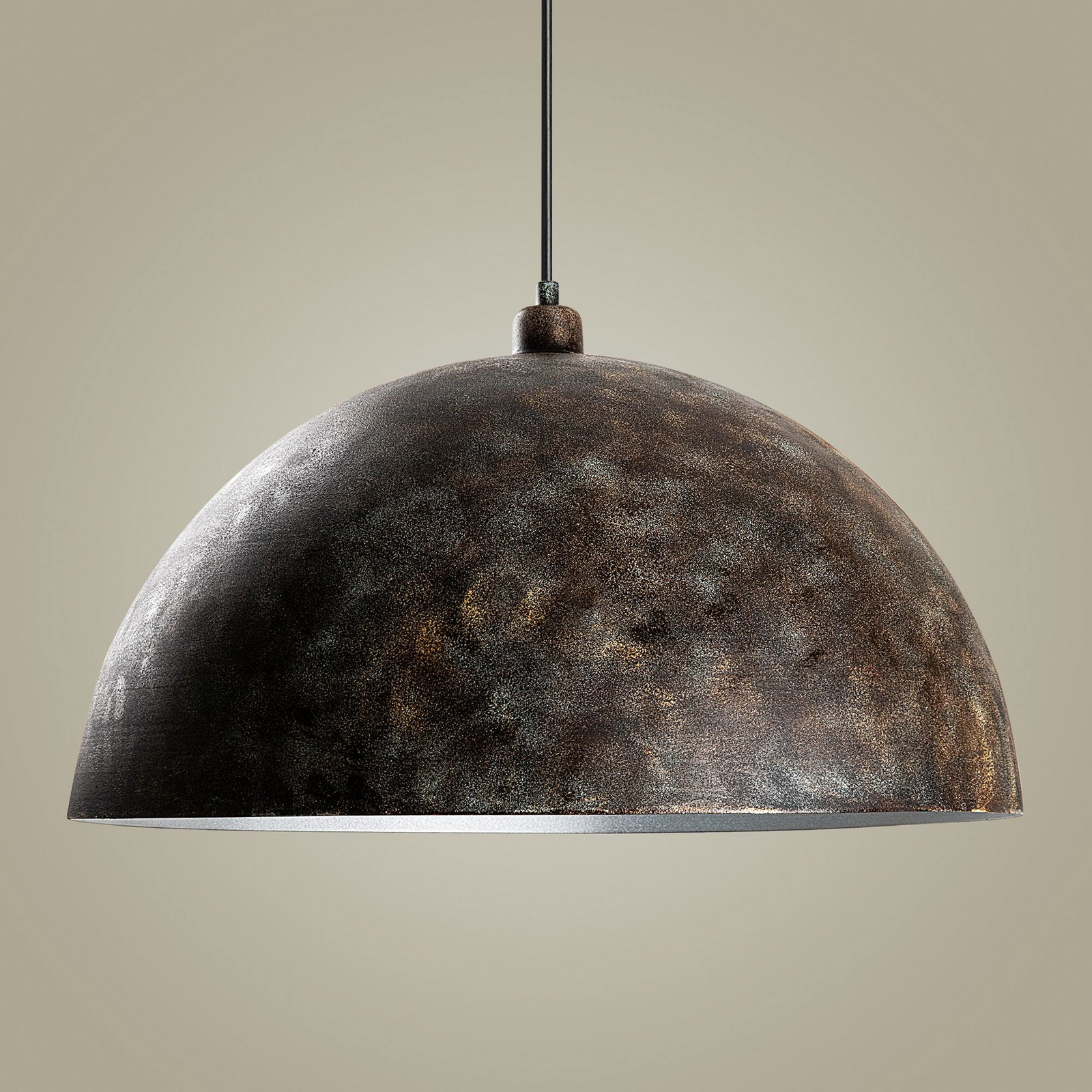 Hängeleuchte Berceste, Ø 60 cm, altmessing, Metall