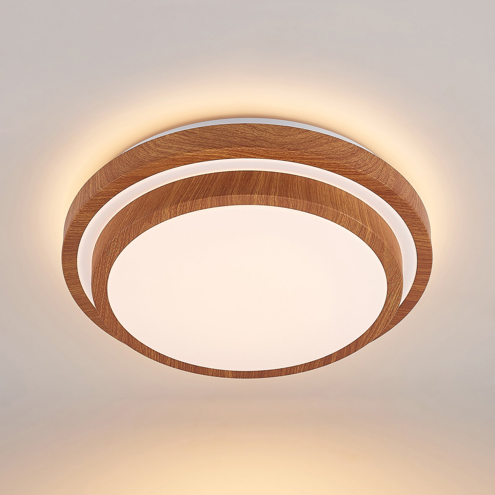 Lindby Vaako lampa sufitowa LED, okrągła, 41 cm
