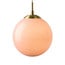 pink / antique brass