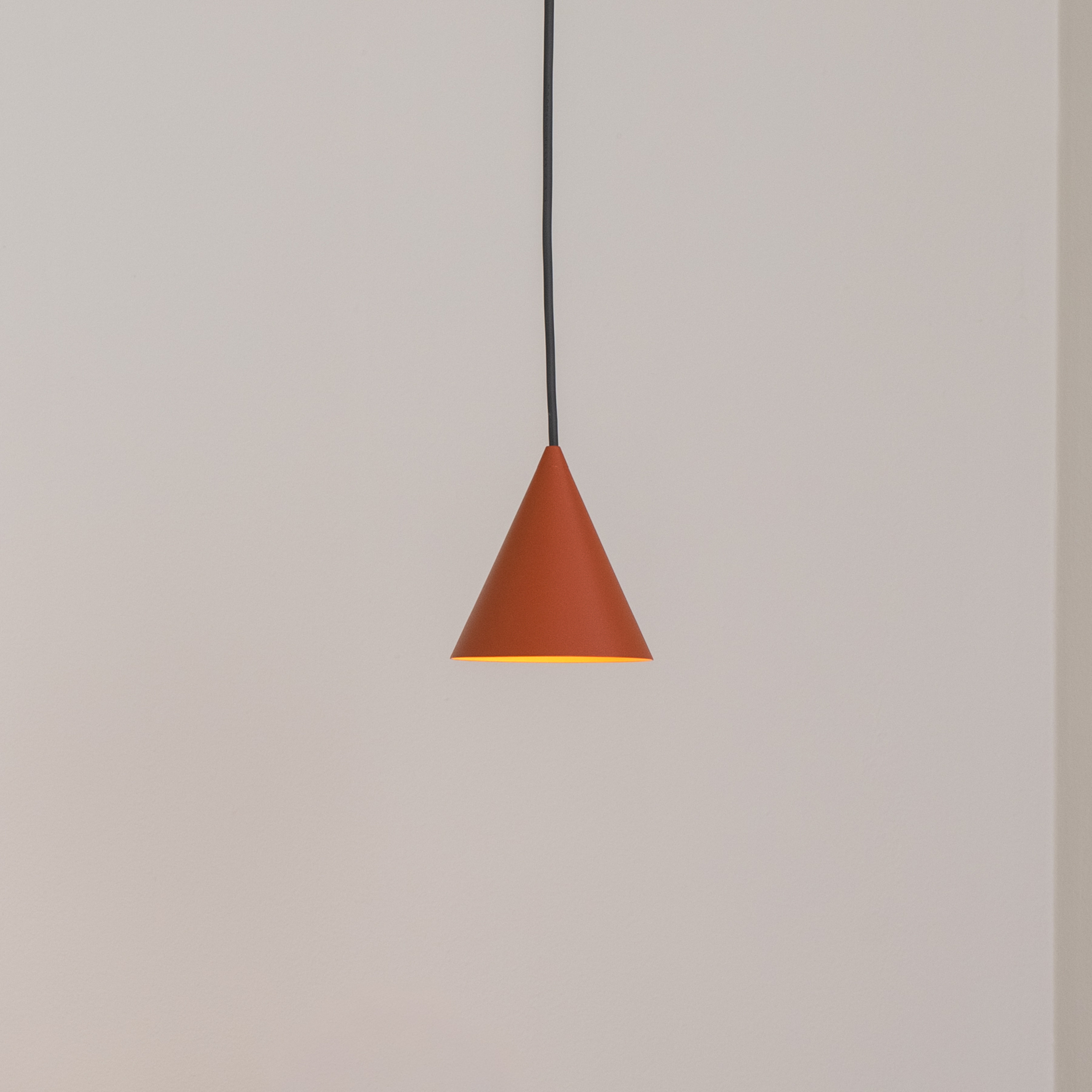 Hängeleuchte ZENITH, terracotta, Ø 11 cm, Metall, GU10