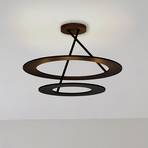 Bopp Stella LED ceiling lamp 2 rings black