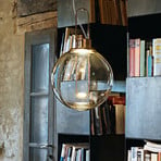 Modo Luce Orb LED pendant light, smoke grey PMMA