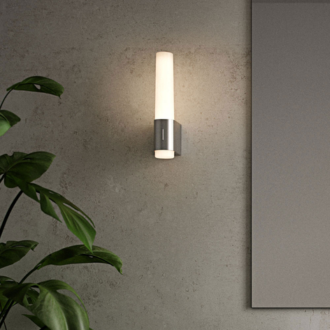 LED-Badwandleuchte Helva Night, chrom