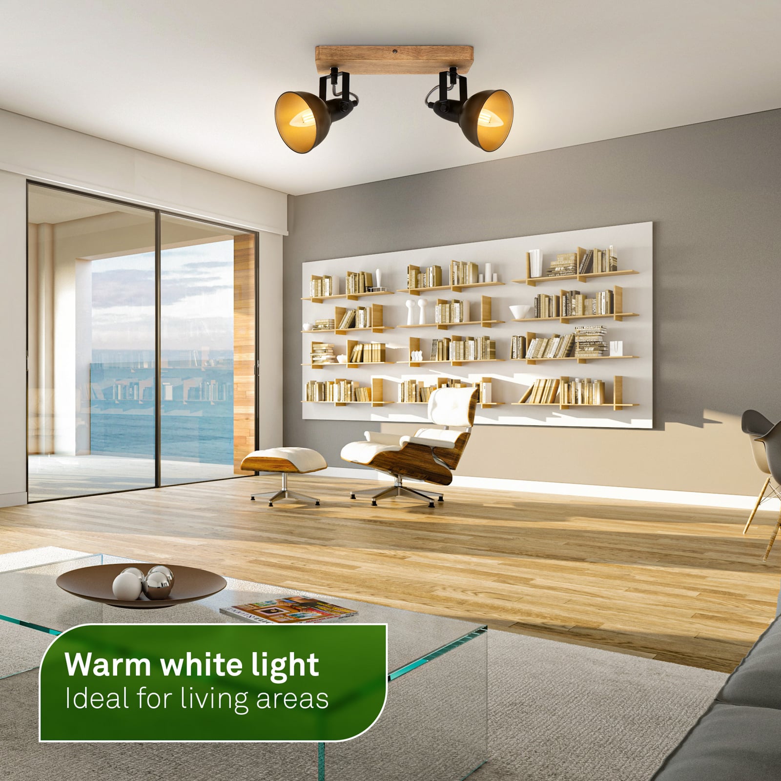 Ampoule LED bougie E14 2,5W claire 3000K 525 lm EEK A 2er