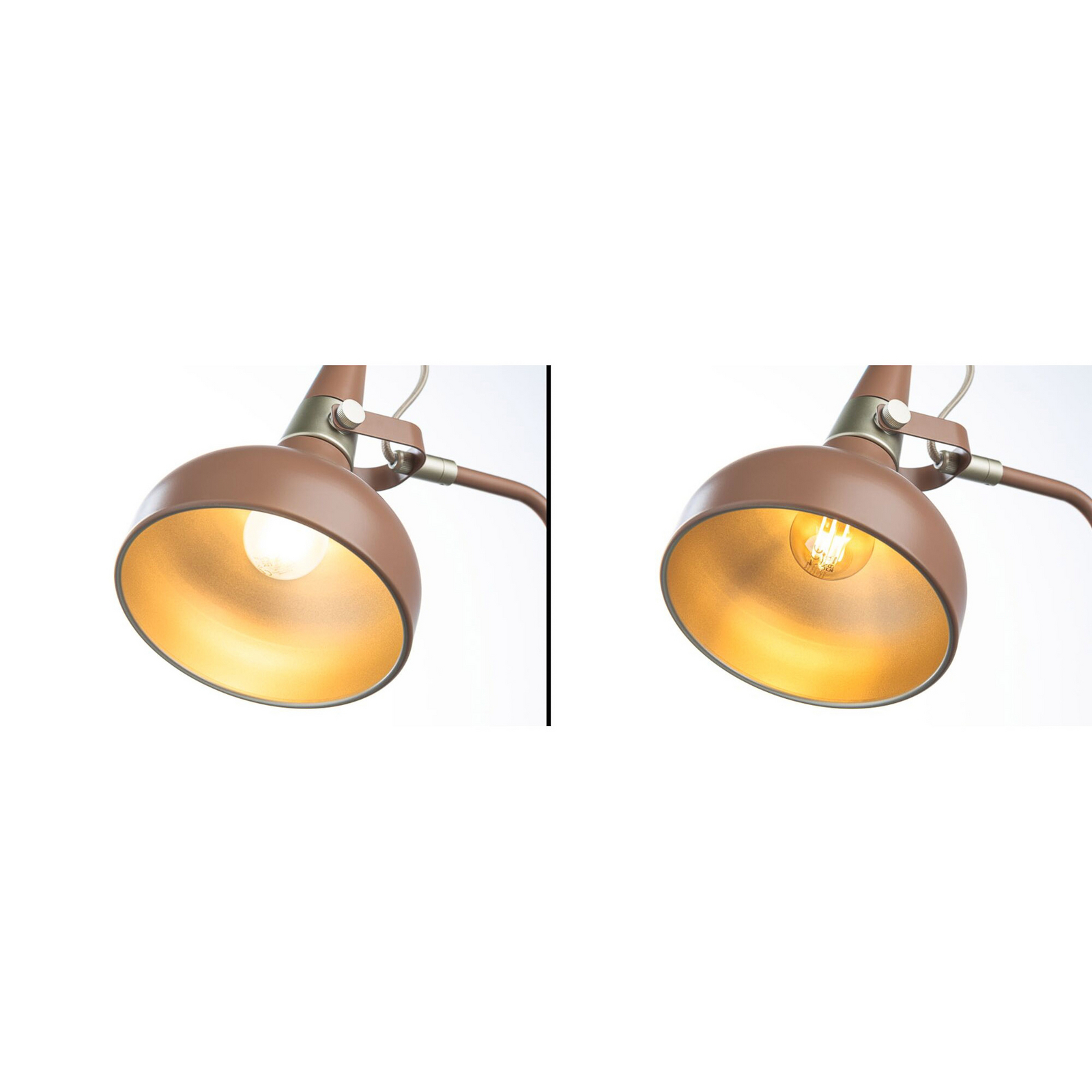 Paulmann Juna STYLE floor lamp, brown, height 158 cm, metal