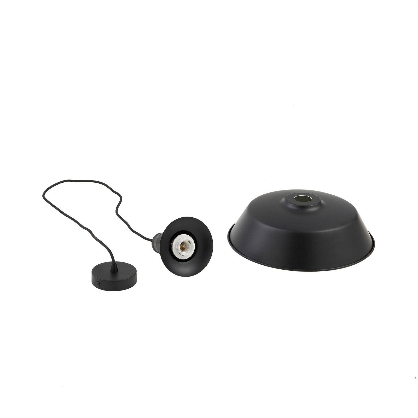 Laylan Suspension Ø36 Noir/Blanc - Lindby