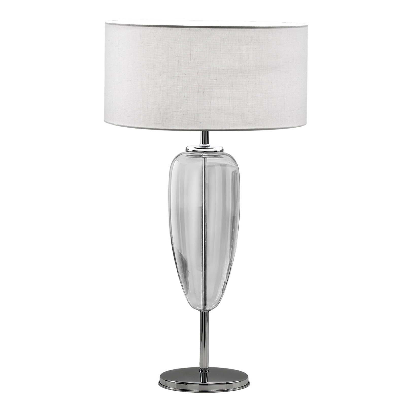 Table lamp Show Ogiva 82 cm glass element clear