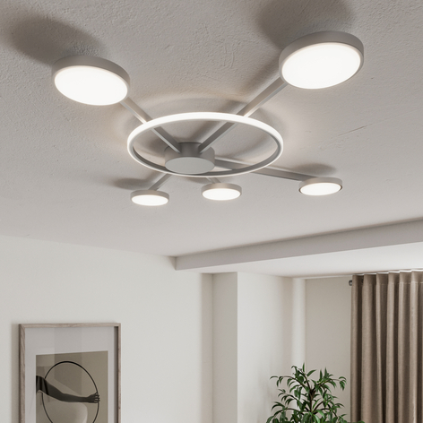 Bopp Satellite LED-Deckenlampe sechsflammig smart