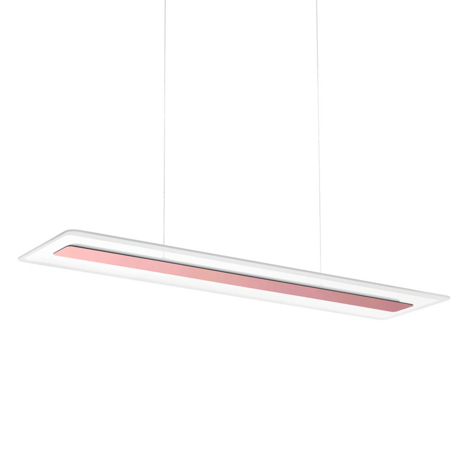 Linea light led függő lámpa antilla, üveg, négyszögletes, réz