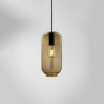 Loon Soft Hängelampe mit länglichem Glas