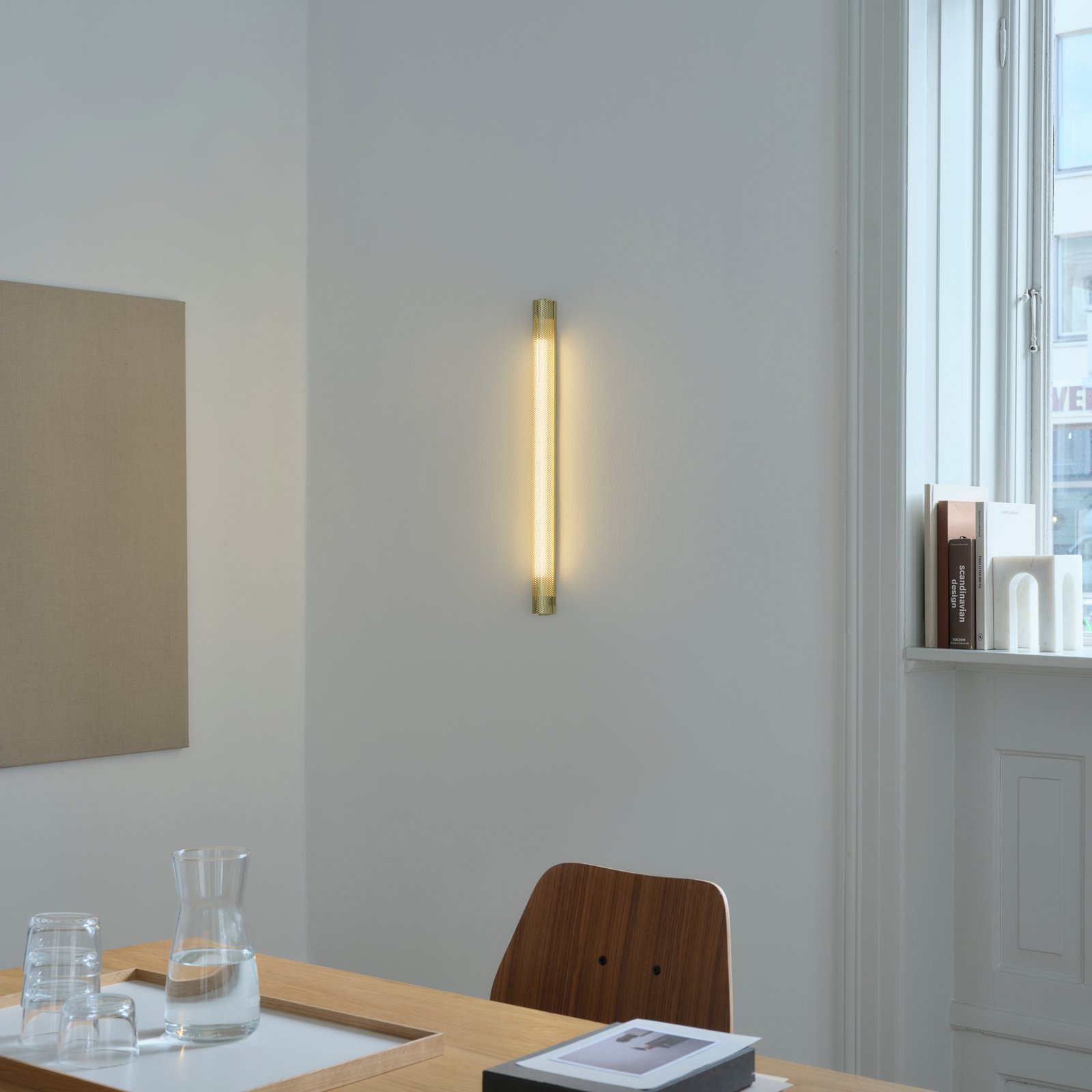 Applique murale Radent, couleur laiton, H. 70 cm, G13 - GEJST