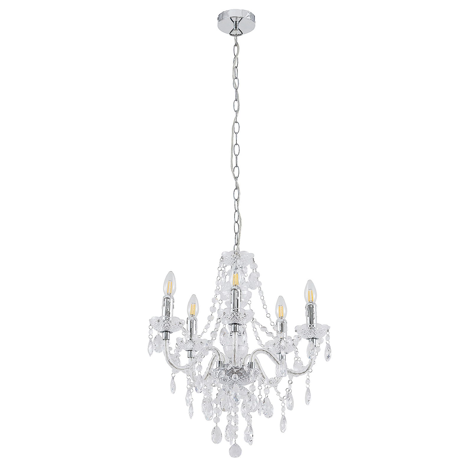 Lindby Hostina chandelier, 5-bulb