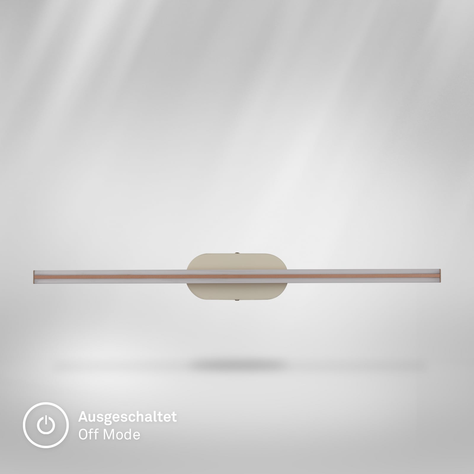 Ruth LED wall light, light grey/brown, height 60 cm, 3,000 K Ruth LED wall light, light grey/brown, height 60 cm, 3,000 K