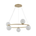 Hanglamp Gama, 5-lamps, goud