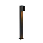 Bornes lumineuses LED Alor, noires, IP65, hauteur 75 cm, à intensité variable