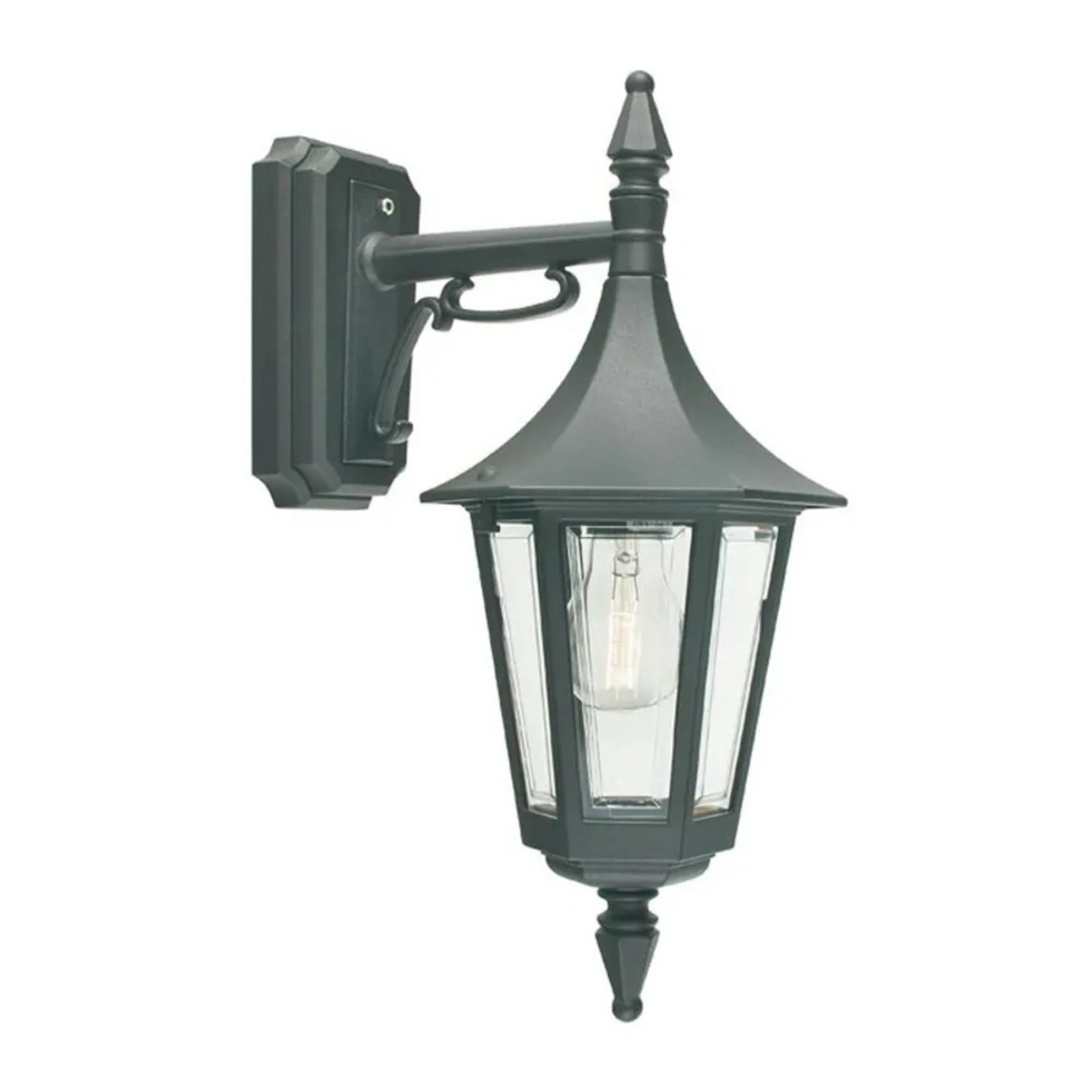 Rimini/Milano Bas Applique Murale d'Extérieur Noir - Norlys