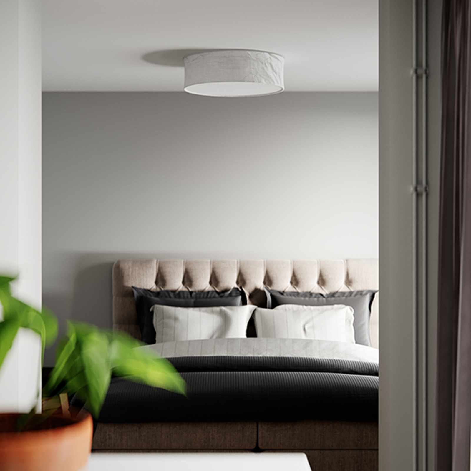 Vita Ceiling Lamp Ø60 White - By Rydéns
