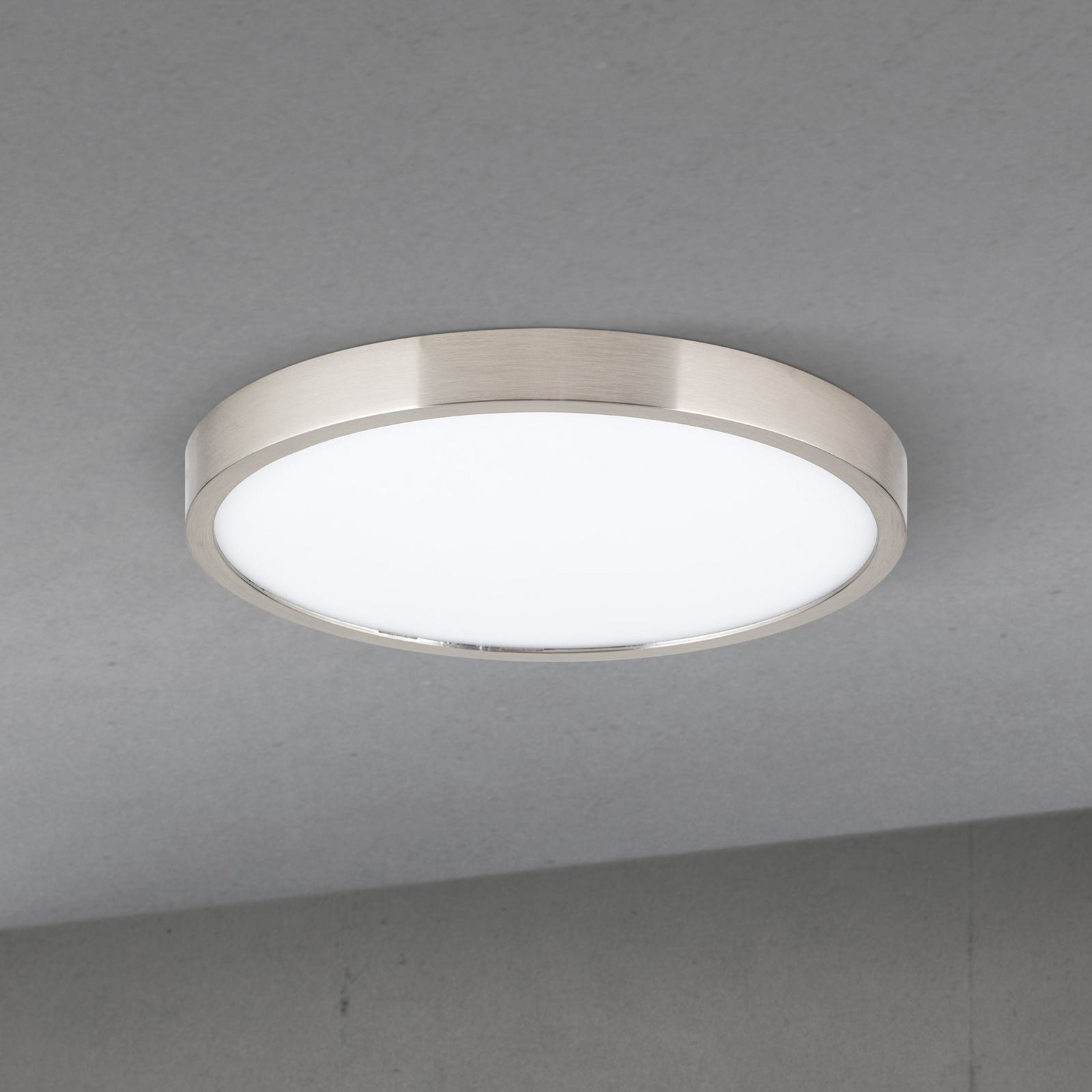 ORION Plafonieră LED Disc culoare nichel satinat Ø 24 cm CCT - Camera de zi / sufragerie - Modern - nichel satinat alb - Aluminiu