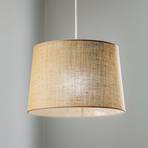 Jute hanging light, natural brown, Ø 40 cm 1-bulb