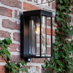 Applique d'extérieur solaire FLAIR, noire, 29 cm, avec capteur, IP44