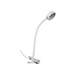 Lampe à pince Jyla, GX53, blanc mat, bras flexible - Lindby