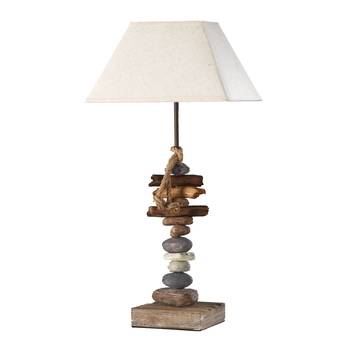 Seregon bordlampe med steindekor, høyde 63 cm